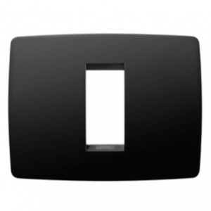 Chorus One 1-GANG Cover Plate Toner Black