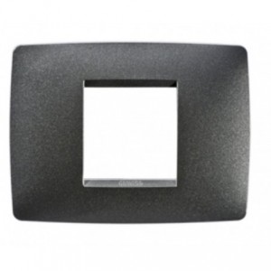 Chorus One 2-GANG Cover Plate Slate Grey