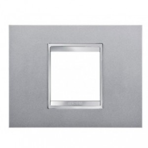 Chorus Lux 2-GANG Cover Plate Titanium Technopolymer