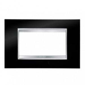 Chorus Lux 4-GANG Cover Plate Toner Black