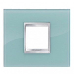 Chorus Flat Plate 2-GANG Blu Sky Glass