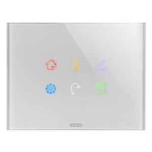 Knx Ice Touch Cover Plate Titanium 6 Int Sym