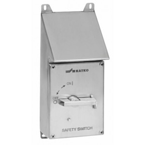 160 Amp 4P S/STEEL Enclosed Isolator Angled Top