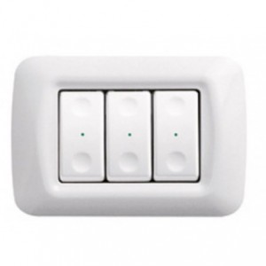 System 3-CH Rf PUSH-BUTTON Panel White