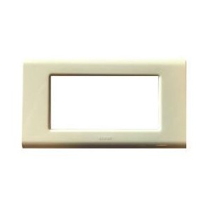 System 4 Gang White Plate Basic