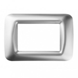 Top System 3 Gang Plate - Soft Chrome
