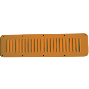 LOUVER PLATE ORANGE 344x137x1.2mm