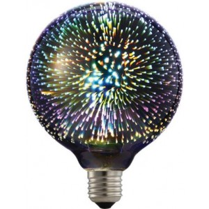 230VAC 1.5W G125 LED 3D Effect Lamp E27