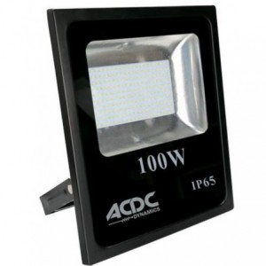 85-265VAC 100W Warm White LED Alum. Flood Light IP65 5Y