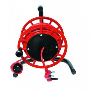 25M Schuko Extension Cord 10A Red On Reel