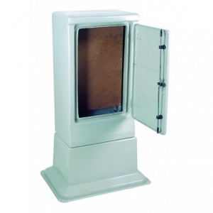Fibreglass Meter Kiosk C/W Gland Plate 2 Doors