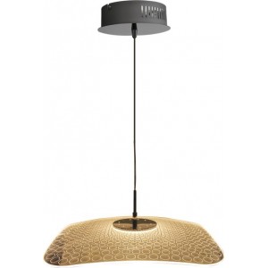 230VAC 18W LED ACRYLIC/CHROME Pendant Light 515X515X1500MM