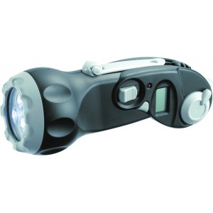 Dynamo LED Torch With Tyre Gauge