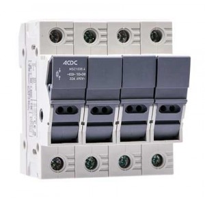 4P Fuse Holder 10X38 32A 690V