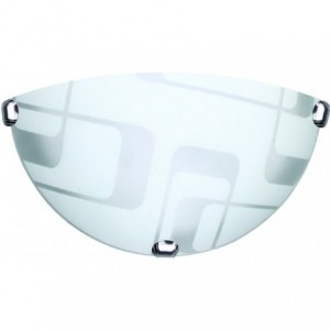 12" Half MOON- E27- Metal BODY- Glass Cover Wall Mount