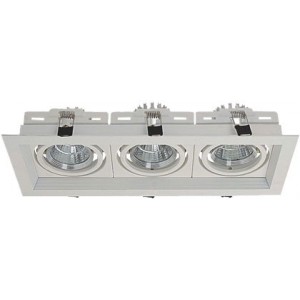 230VAC Grille LED Downlight 3 X 7W Warm White