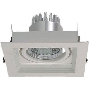 230VAC GRILLE LED DOWNLIGHT 1x7W WARM WHITE