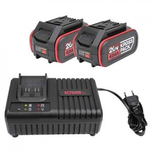 2 X 4.0AH Kress Kross PACK Batteries And 6A Charger