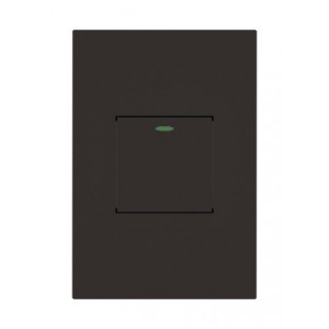 1 Lever 2 Way Switch 2X4 Black Orion PRE-ASS.