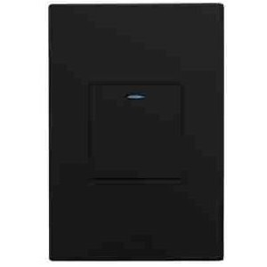 1 Lever Push Button 2X4 Black Orion PRE-ASS.