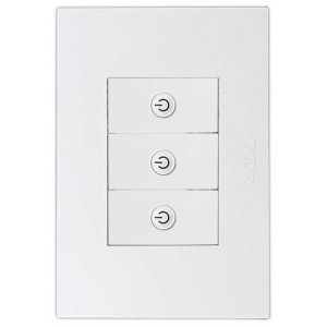 3 Lever Smart Switch 2X4 White Orion PRE-ASS.