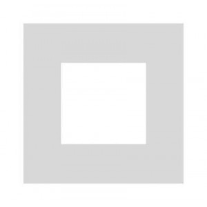 White 3X3 2 Gang Cover Plate