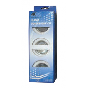 Chrome 3-WAY MR16 35W D/LIGHT Kit