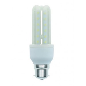 230V 7W Warm White B22 3U LED Lamp 2700K