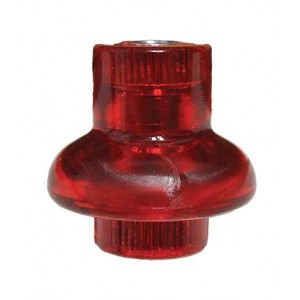 M8 Lv Skirted Insulator. F-F- Red