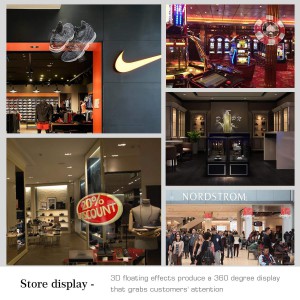 3D Holographic LED Fan for Video and Image Illustration