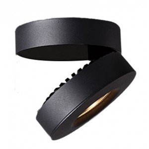 7W Black LED Surface Mount Dia 100MM Daylight