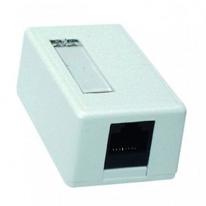 Single RJ45 Data CAT5 Surface Mount Box