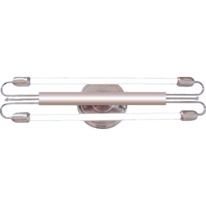 230VAC 4FT 2X18W Satin Nickel Fitting 1400X210MM