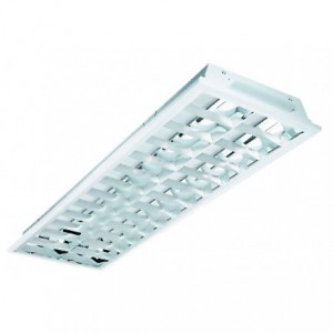 RECESSED PARABOLIC LIGHT FITTING FOR LED 1200x600mm