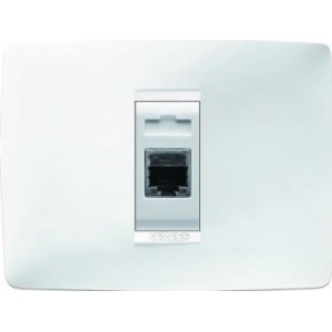 RJ45 Cat 6 Ftp Socket And Blank Kit Chorus One White