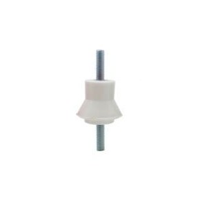 10mm WHITE PLASTIC INSULATOR M-M