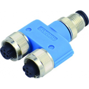 M12 4-POLE Y Distributor Connector IP67
