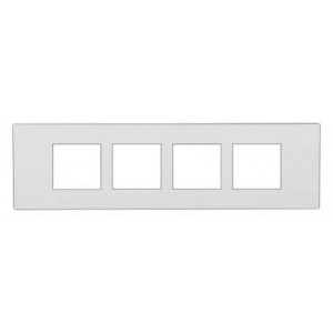 White 3X12 8 Gang Cover Plate