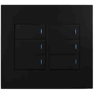 6 Lever 1 Way Switch 4X4 Black Orion PRE-ASS.