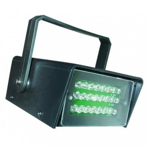 LED MINI STROBE LIGHT BLUE WITH SPEED ADJ. 130x85x55 10W