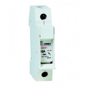 1P 10 x 38 FUSE HOLDER 32A 500V WITH LED