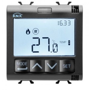 Knx Easy Timed THERMOSTAT/SLAV Black