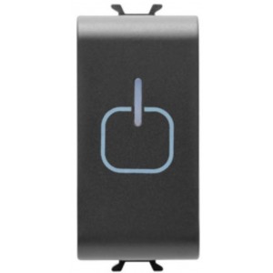 Chorus Touch One Way Switch Module 1M Black