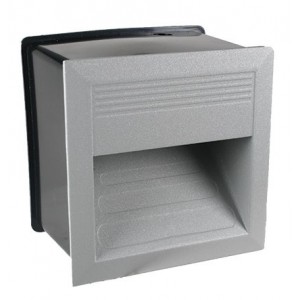 YELLOW 230V ALUMINIUM LED LIGHT FITTING 138x140x94MM
