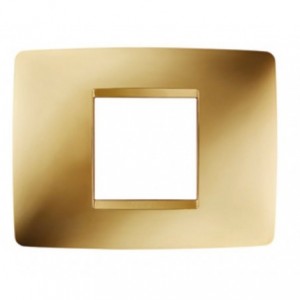 Chorus One 2-GANG Cover Plate Gold