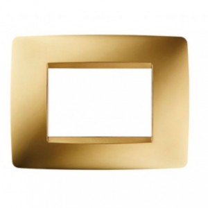 Chorus One 3-GANG Cover Plate Gold