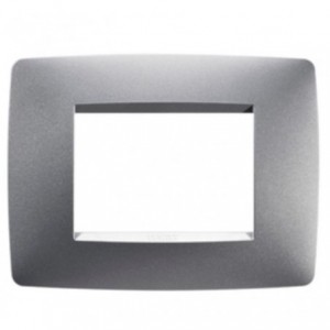 Chorus One 3-GANG Cover Plate Titanium