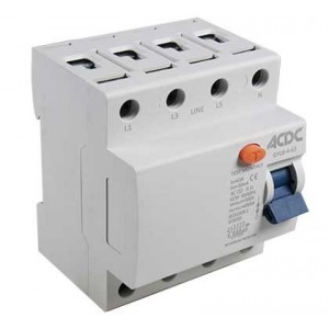 40AMP 30mA 4P DIN  RCD NO OVERLOAD
