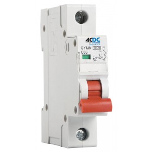 4AMP 1P 4-5KA D Curve Mcb