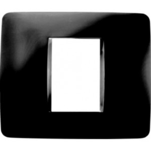 4X4 Cover Plate 3 Gang Black